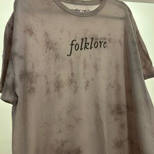Taylor Swift Subtle Tie-Dye Folklore Album T